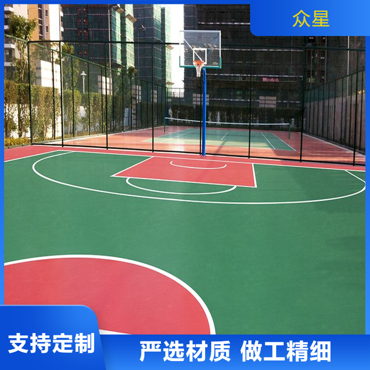 商洛市EPDM颗粒篮球场硅PU - 价格